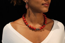 BIJOUX CORAIL ET ARGENT