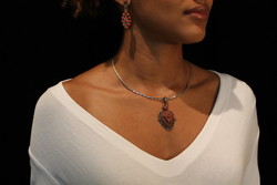 BIJOUX CORAIL ET ARGENT
