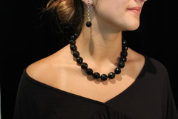 Pendentif Argent et Onyx 
